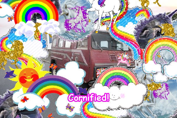 The best lovely merry awesome pink rainbow