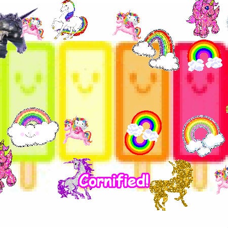 Crazy sunny happy pink super rainbow