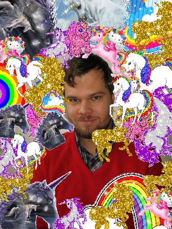 Crazy pink happy super awesome happiness