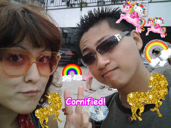 Crazy happy happy glad jolly photo