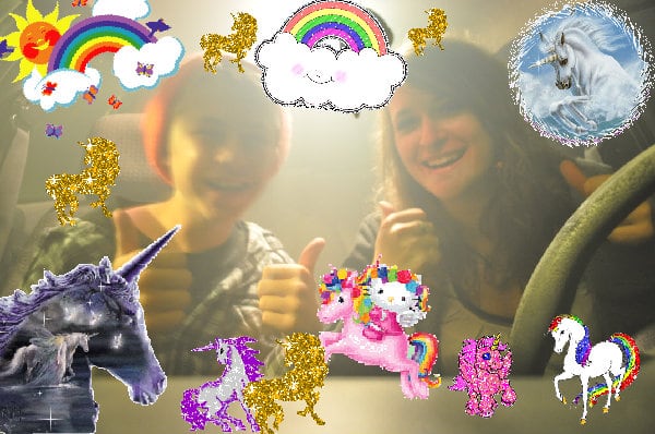 The most joyful amazing glad sunny hug