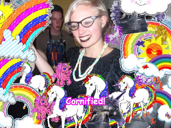 The joyful merry glad great glitter