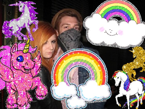 Crazy merry jolly sunny joyful glitter