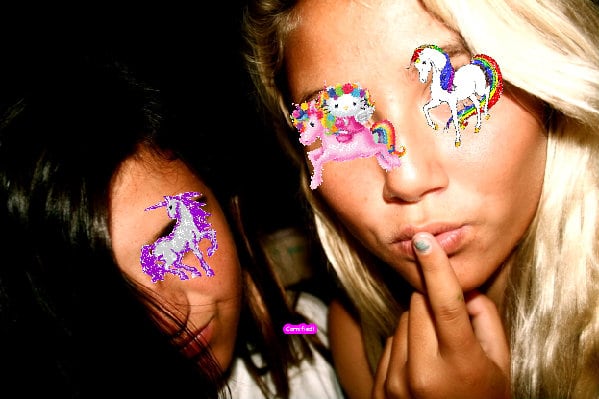 The most merry pink fun happy rainbow