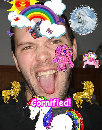 Crazy jolly glad super sunny unicorn