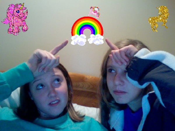 Super pink glad cool pink composition