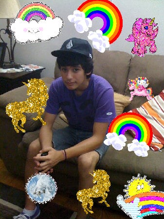 The lovely awesome happy glad rainbow