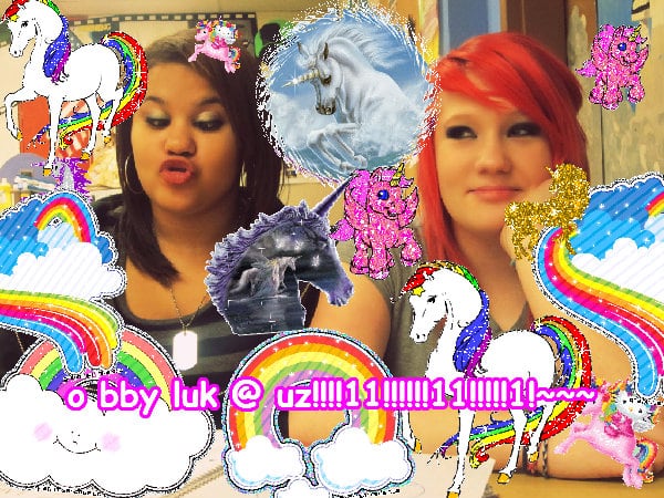 The fun jolly pink happy unicorn