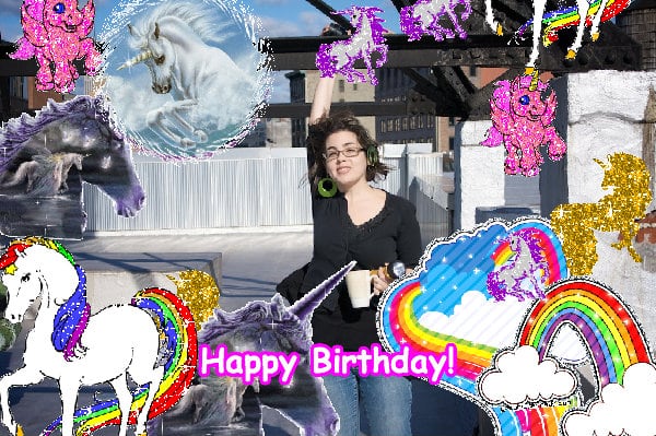 A fun super super sunny rainbow