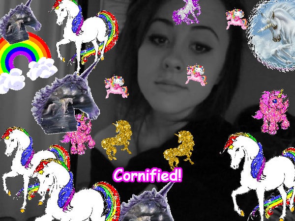 Mindblowingly glad super awesome joyful rainbow