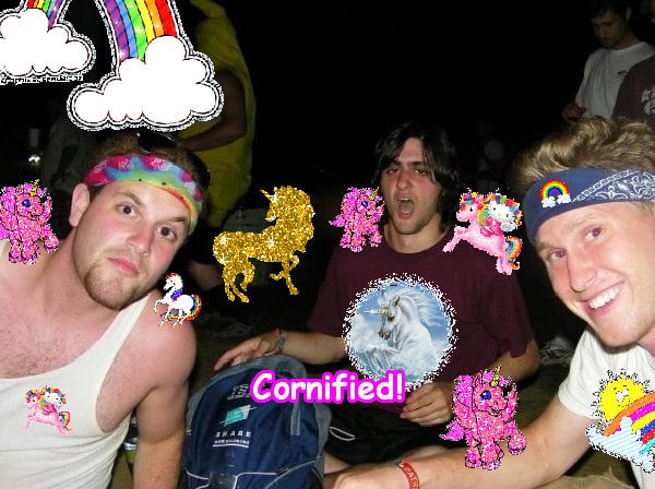 Mindblowingly happy merry divine fun unicorn