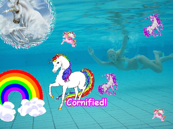 The most cool pink amazing divine rainbow