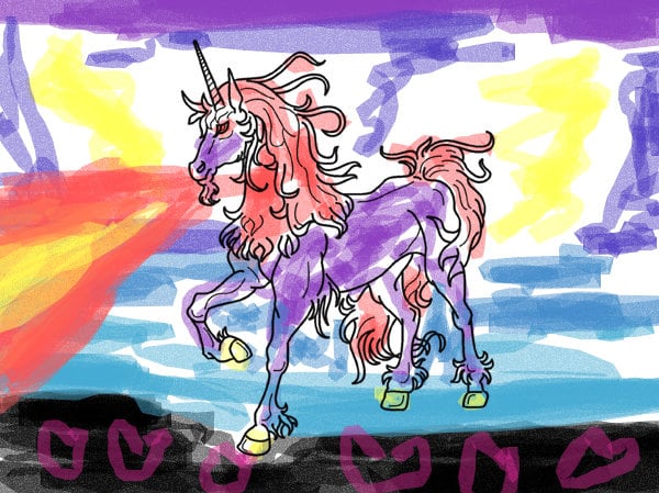 The super pink merry glad composition