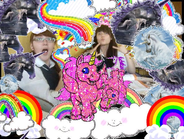 Super joyful merry joyful pink picture