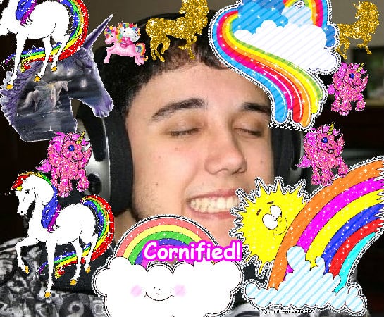 Crazy happy cool amazing pink rainbow