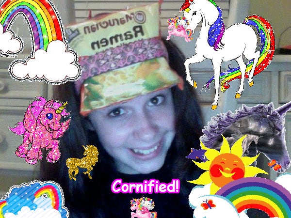 Crazy joyful jolly super great composition