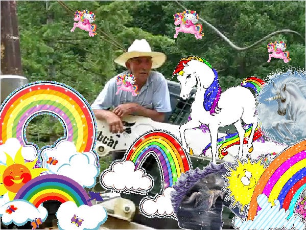 Super happy glad pink happy composition