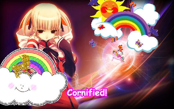 Crazy fun happy pink fun hug