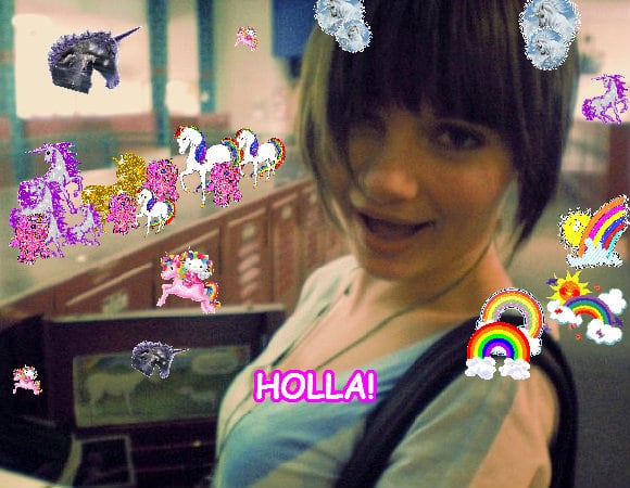 Crazy sunny divine jolly awesome sparkle