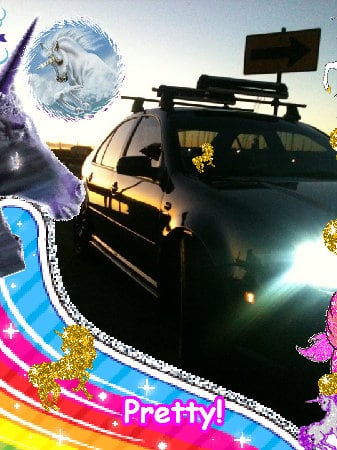 Crazy super joyful amazing pink hug