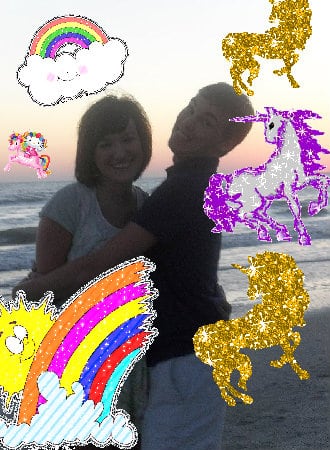 Crazy jolly super fun happy friend