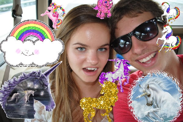 A glad sunny joyful fun sparkle