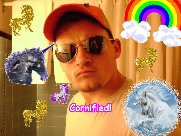 Crazy happy cool merry pink rainbow