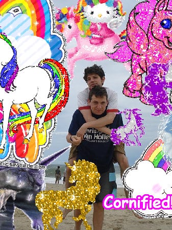 Crazy jolly great merry pink hug