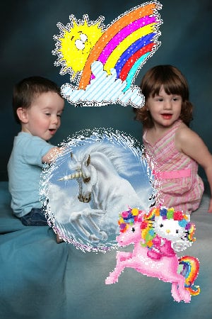 Crazy cute pink fun jolly glitter