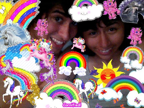 Crazy jolly happy awesome fun hug