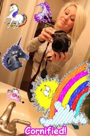 Crazy joyful glad glad merry glitter