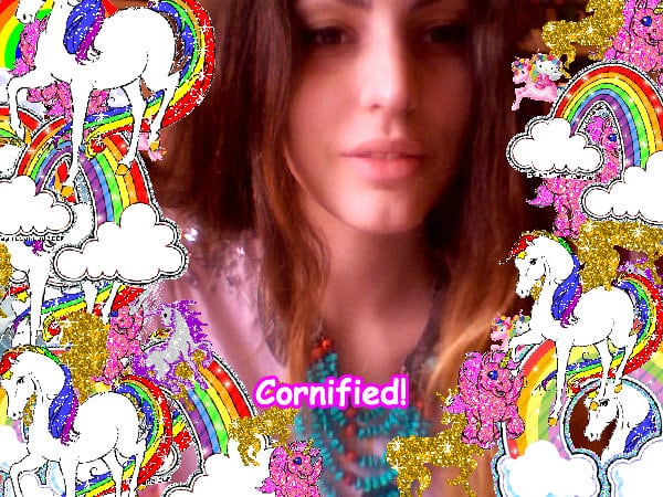 The pink glad pink divine unicorn