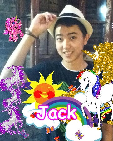 A pink lovely amazing happy unicorn