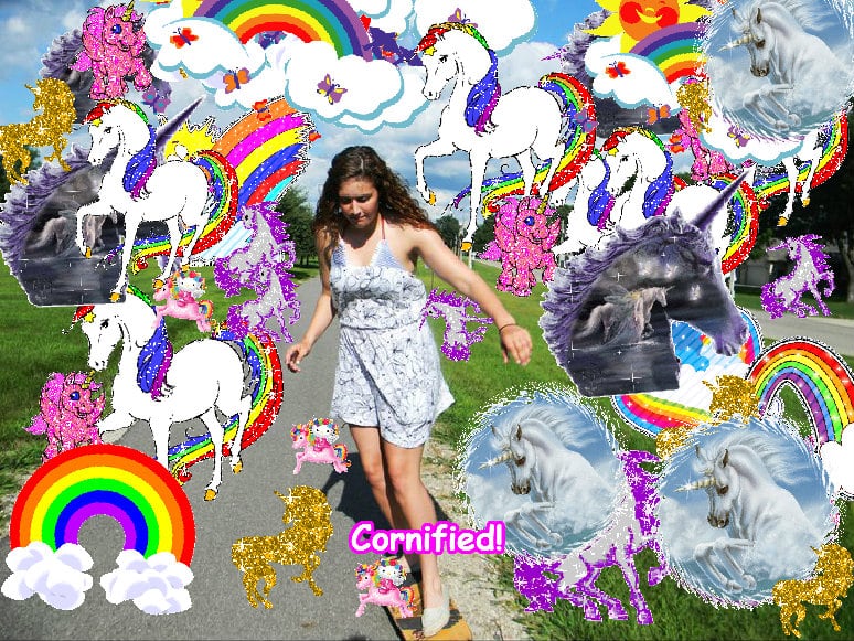 Super awesome awesome cute cool unicorn