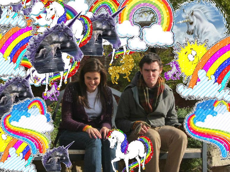 A happy great super glad family