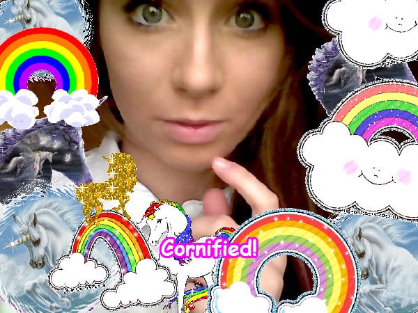 A cool merry amazing joyful rainbow