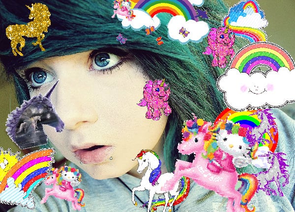 Crazy merry joyful glad happy picture