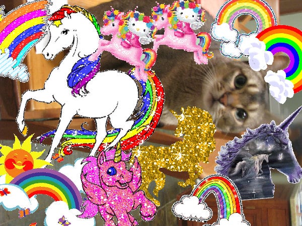 Crazy pink cute glad lovely friend