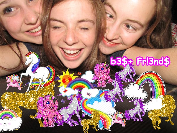 Mindblowingly joyful awesome cute merry unicorn