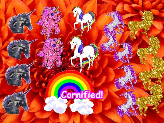 The most super happy glad merry unicorn