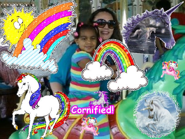 Crazy happy fun jolly glad rainbow