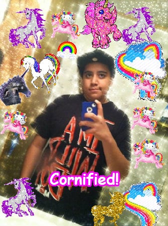 Crazy happy glad awesome lovely rainbow