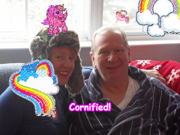 The best fun pink merry joyful rainbow