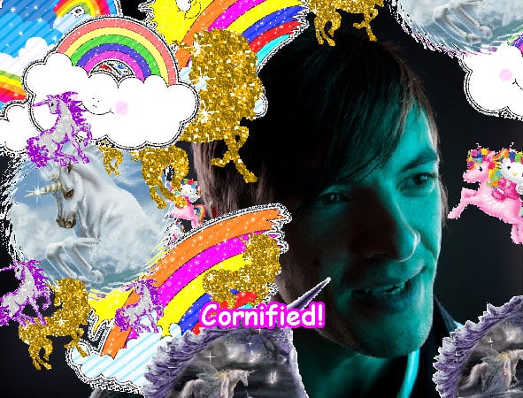 Crazy sunny awesome happy divine glitter