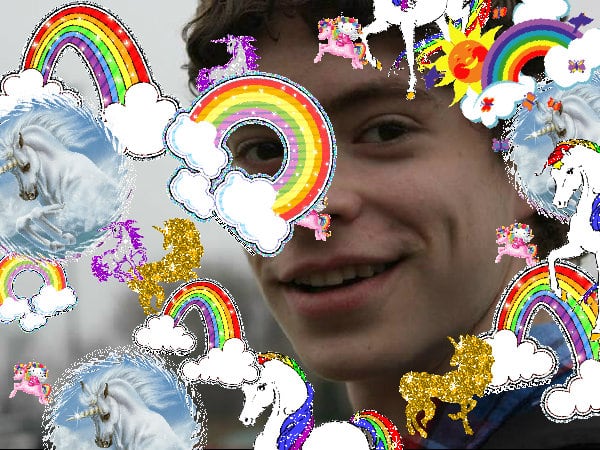 The glad divine merry jolly happiness