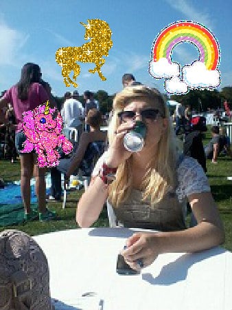 Super fun pink joyful cute family