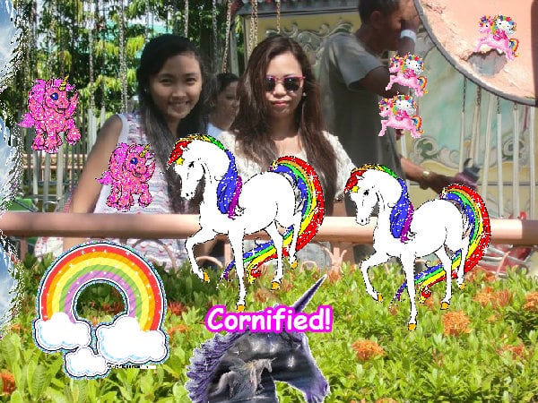 Crazy joyful fun lovely lovely hug