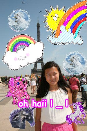 Crazy joyful cool pink divine fun