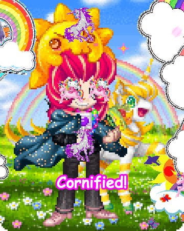 A cool amazing glad pink rainbow