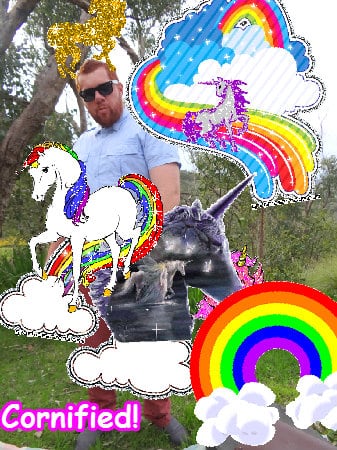 Crazy glad joyful jolly amazing sparkle